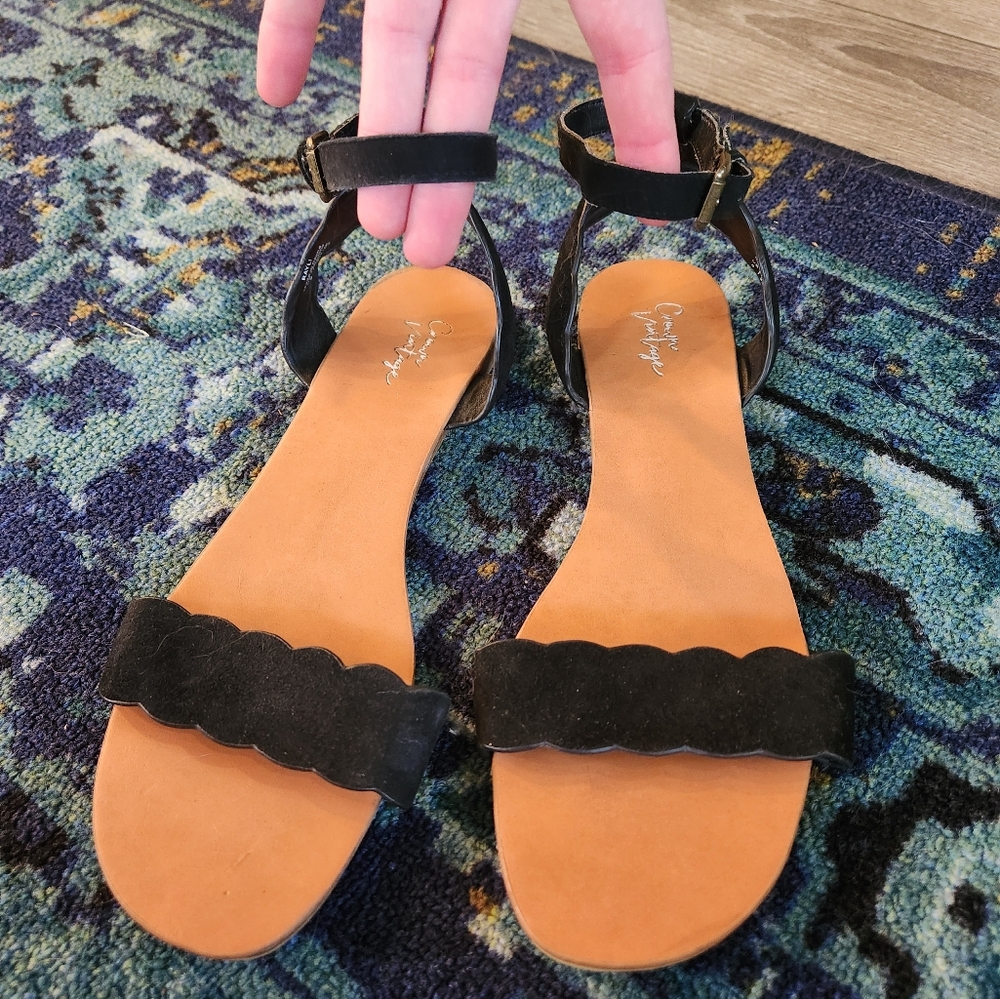 Black Ankle Strap Sandal
